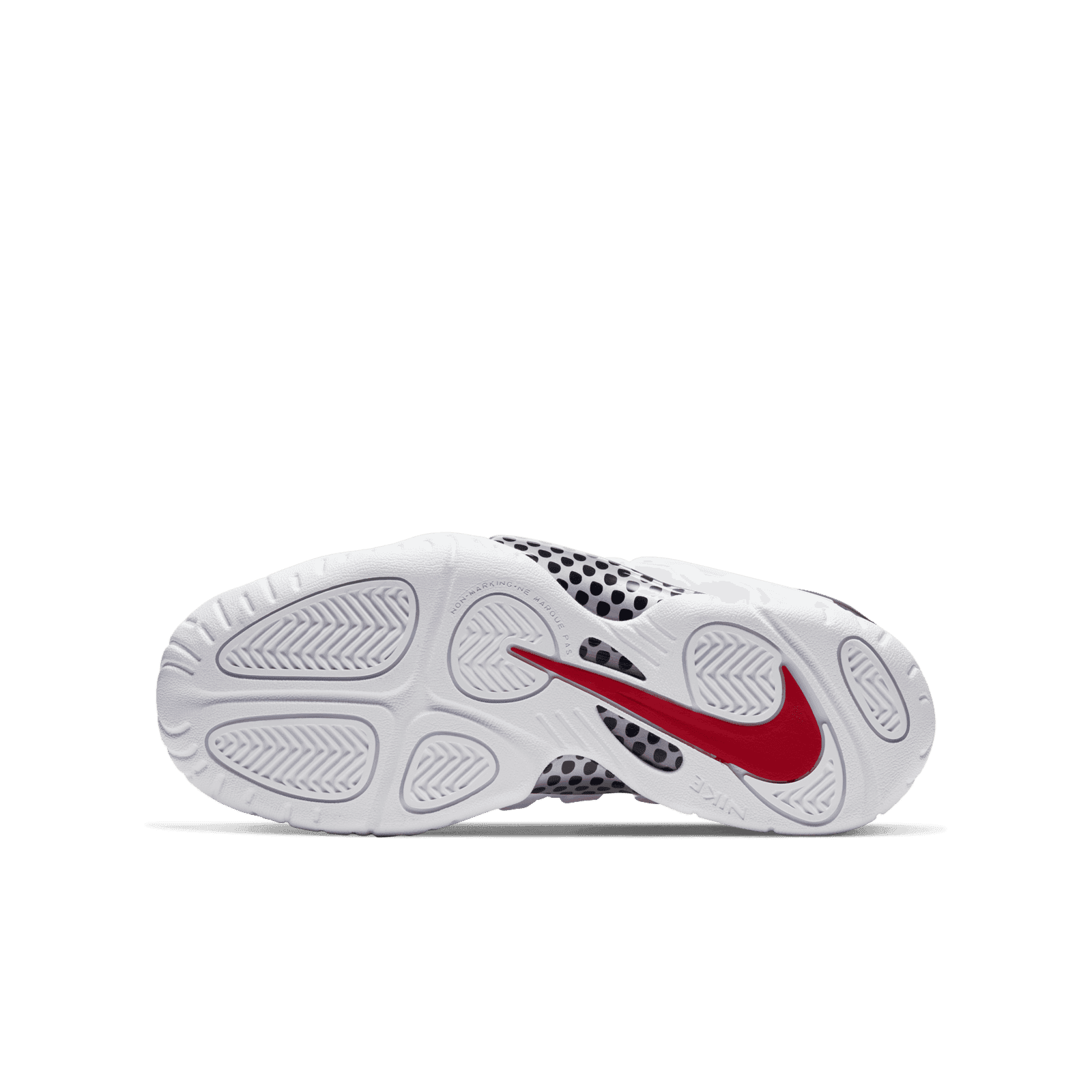 black white and red foamposites