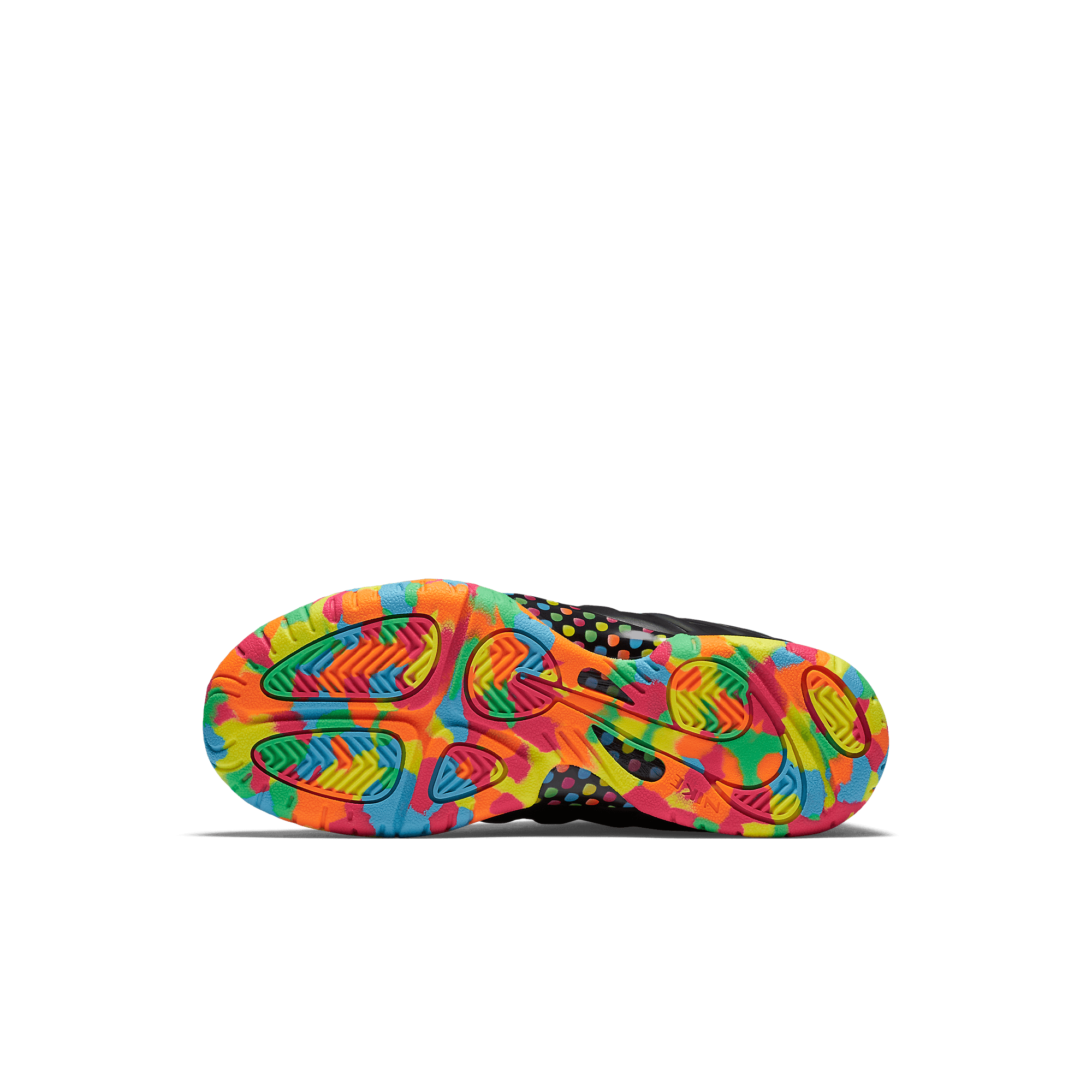 nike foamposite black fruity pebbles