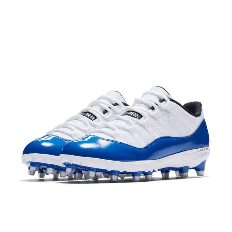 Air Jordan 11 Retro Low Cleat White Royal Angle 2