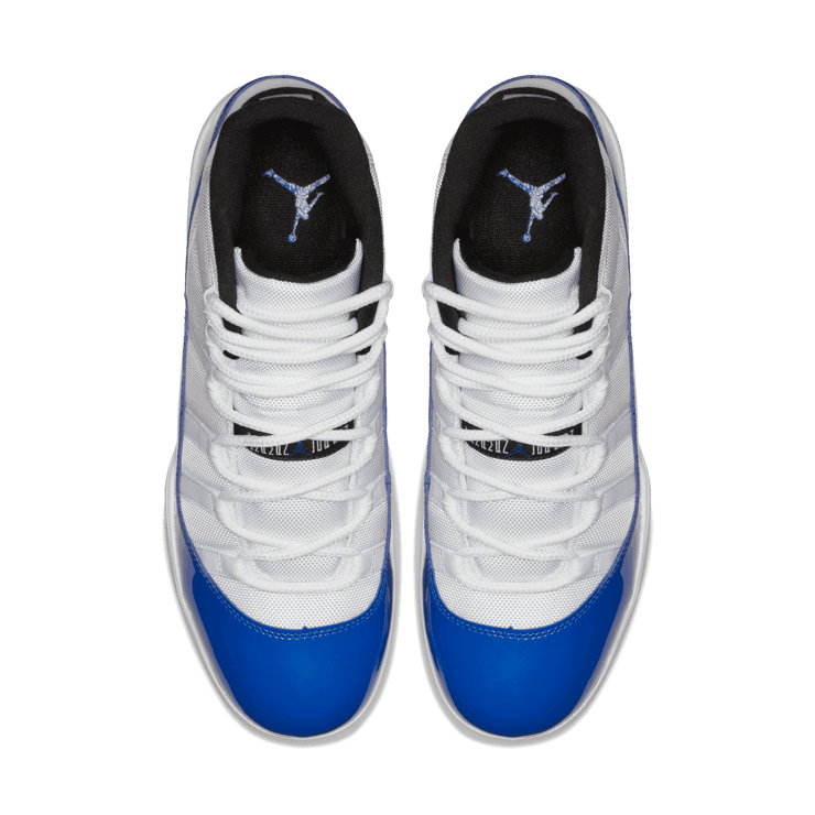 Air Jordan 11 Retro Cleat White Royal Angle 1