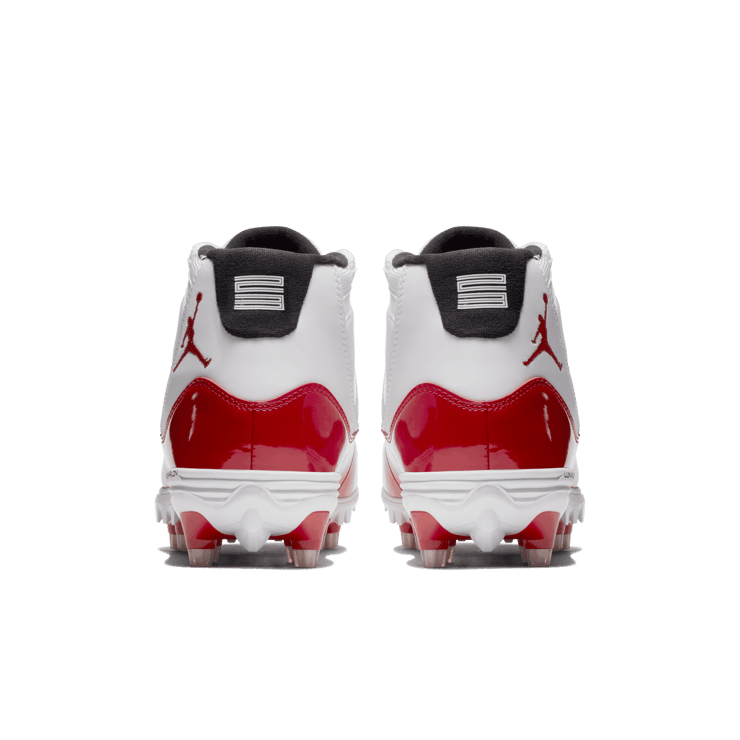 Air Jordan 11 Retro Cleat White Red Angle 3