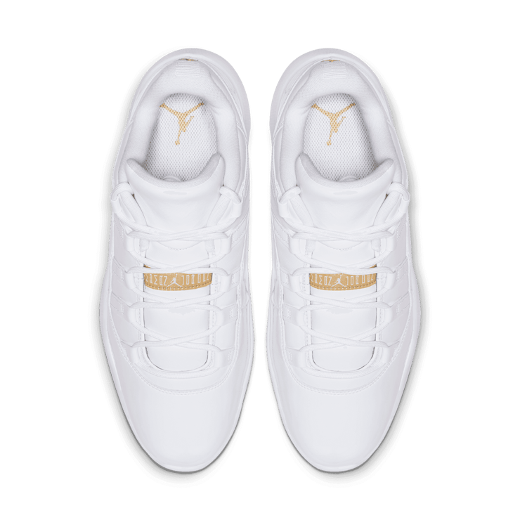 Air Jordan 11 Retro Low Golf White Metallic Gold Angle 1