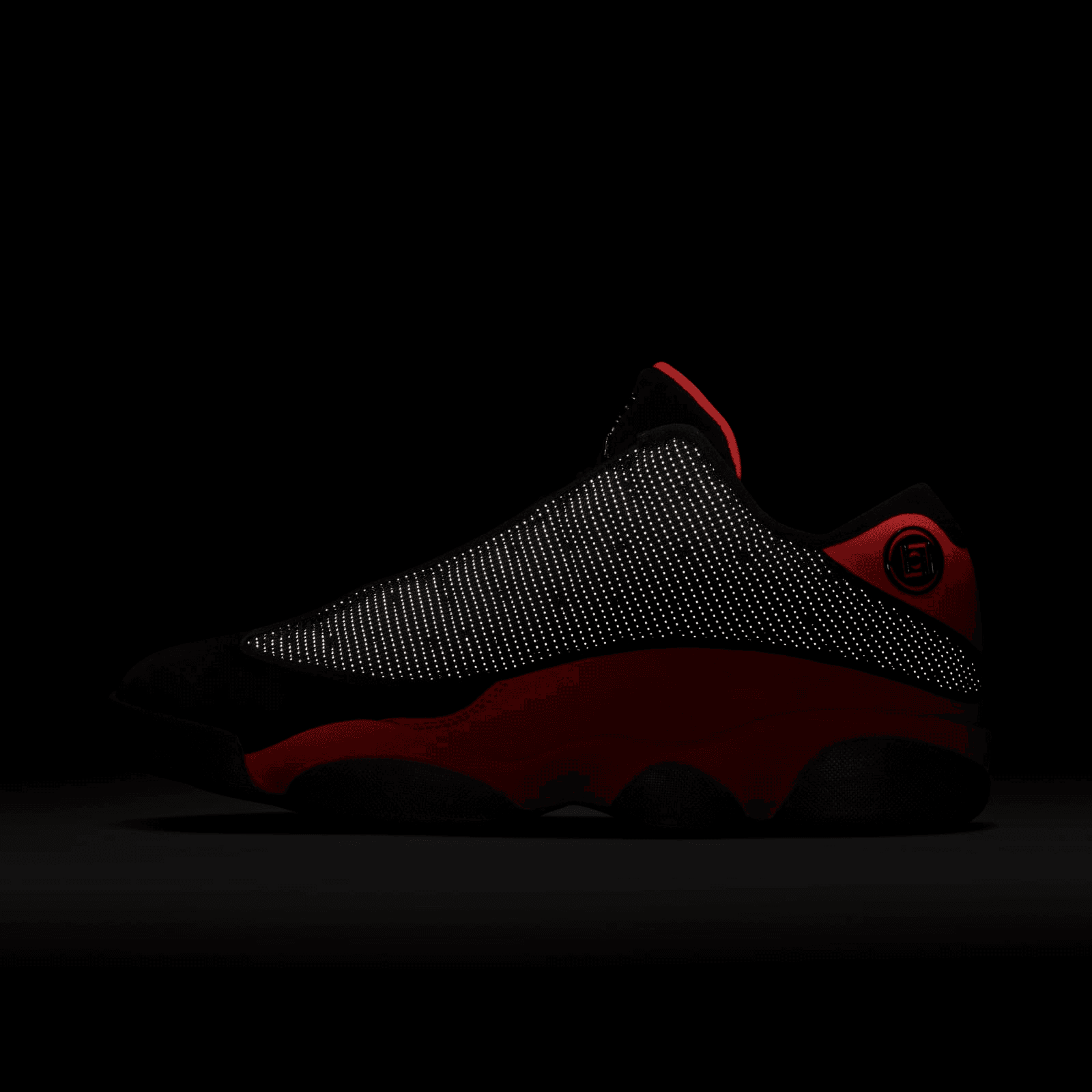 jordan 13 all black red bottom