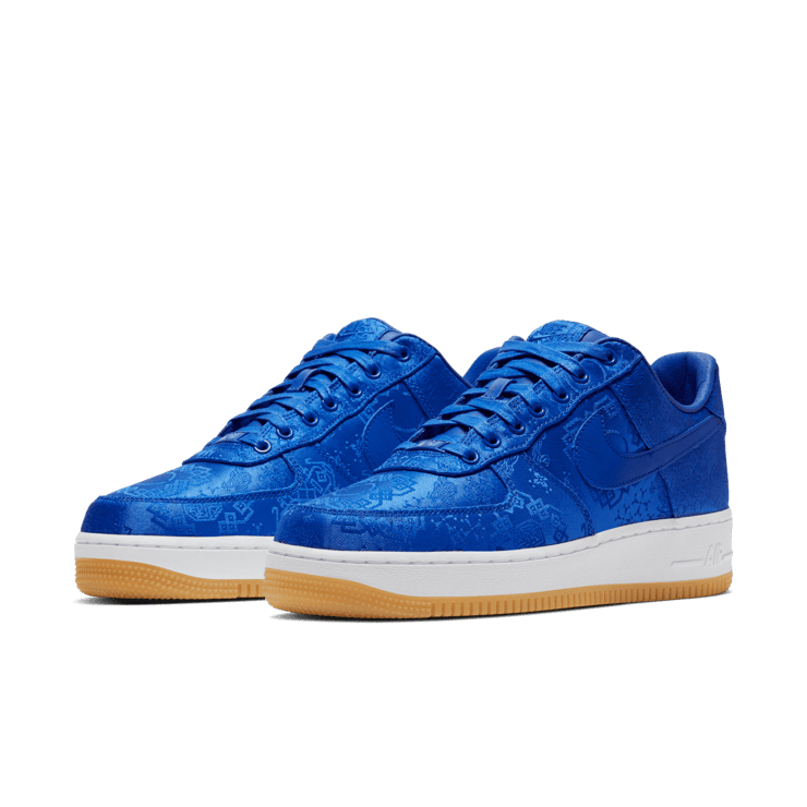 Nike Air Force 1 Low CLOT Blue Silk Angle 2