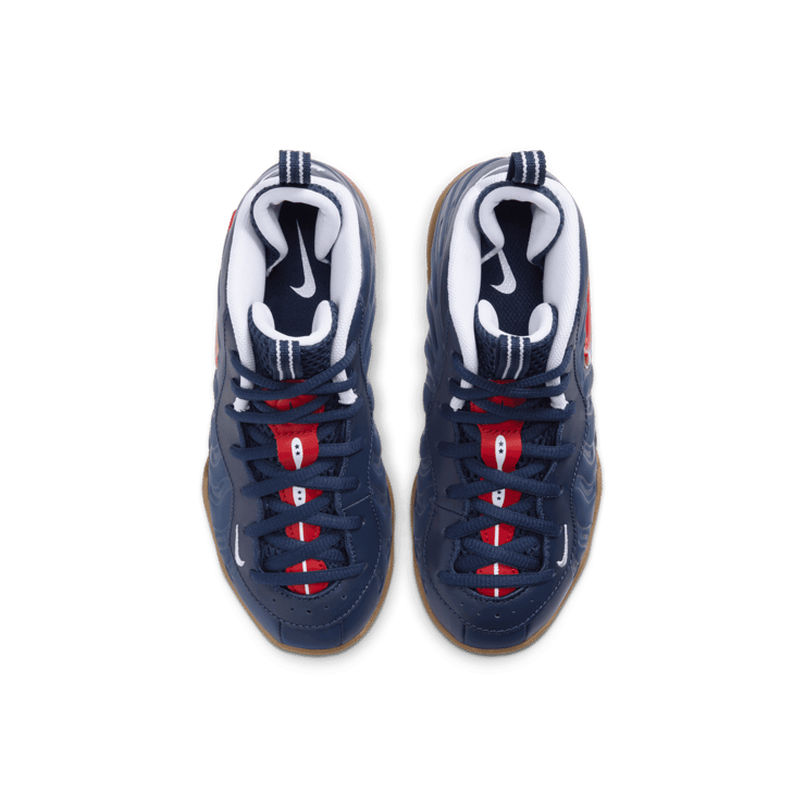 Nike Air Foamposite Pro Blue Void University Red (PS) Angle 1