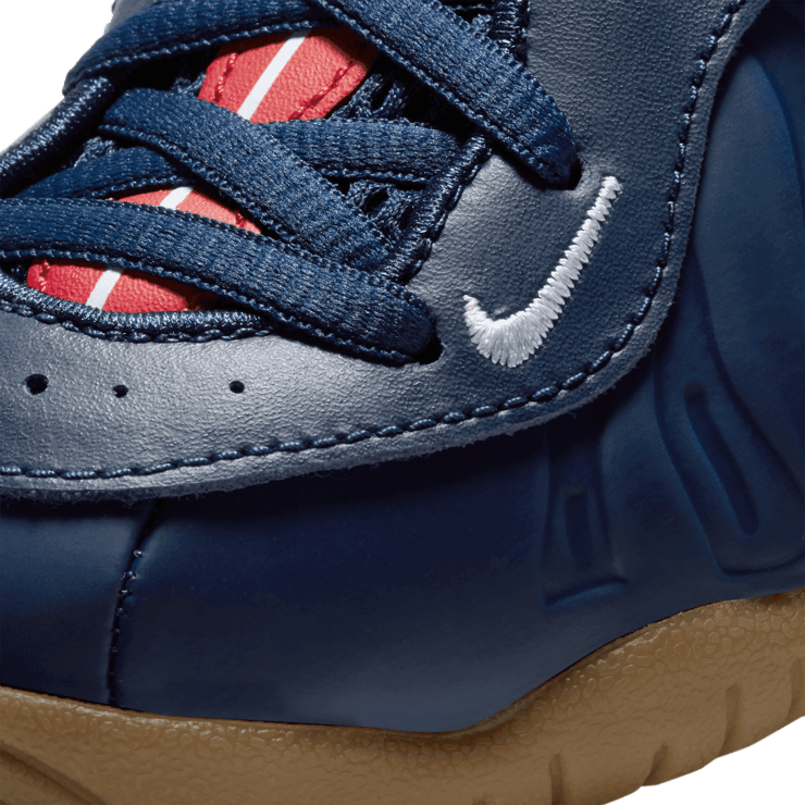 Nike Air Foamposite Pro Blue Void University Red (PS) Angle 4