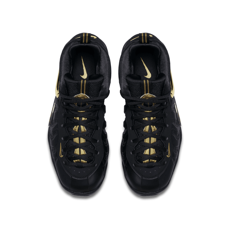 Nike Air Foamposite Pro Black Metallic Gold (GS) Angle 1