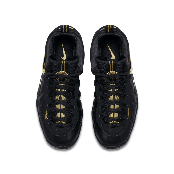 Nike Air Foamposite Pro Black Metallic Gold (GS) Angle 1