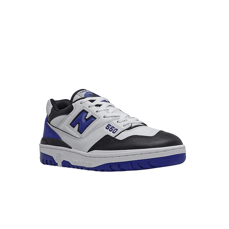 New Balance 550 White Royal Black Angle 2