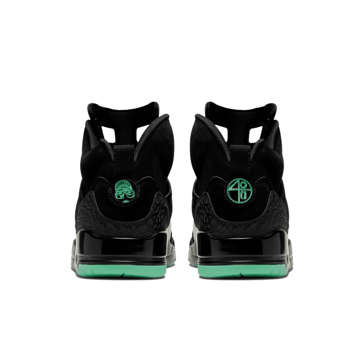 Air Jordan Spizike Black Green Glow Angle 3