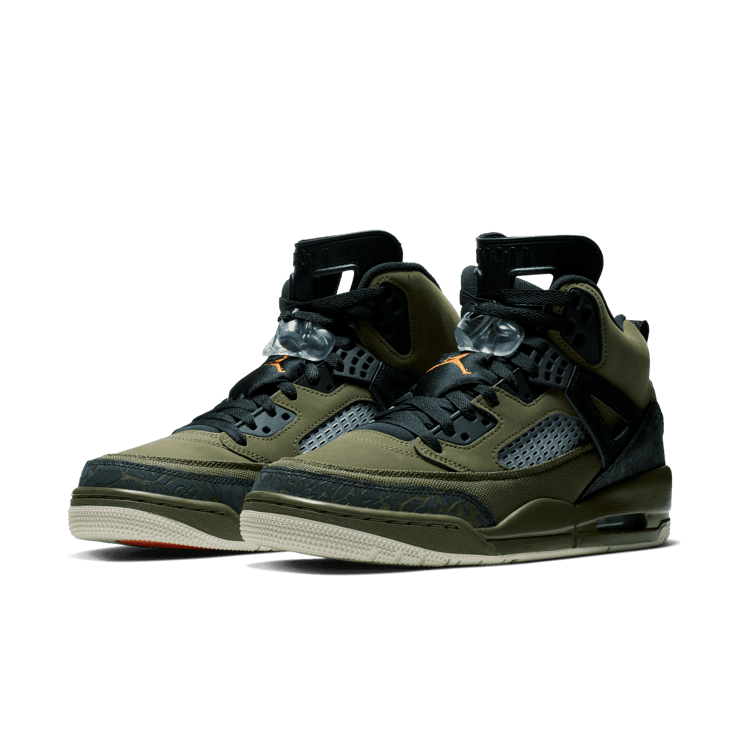 Air Jordan Spizike Olive Canvas Angle 2