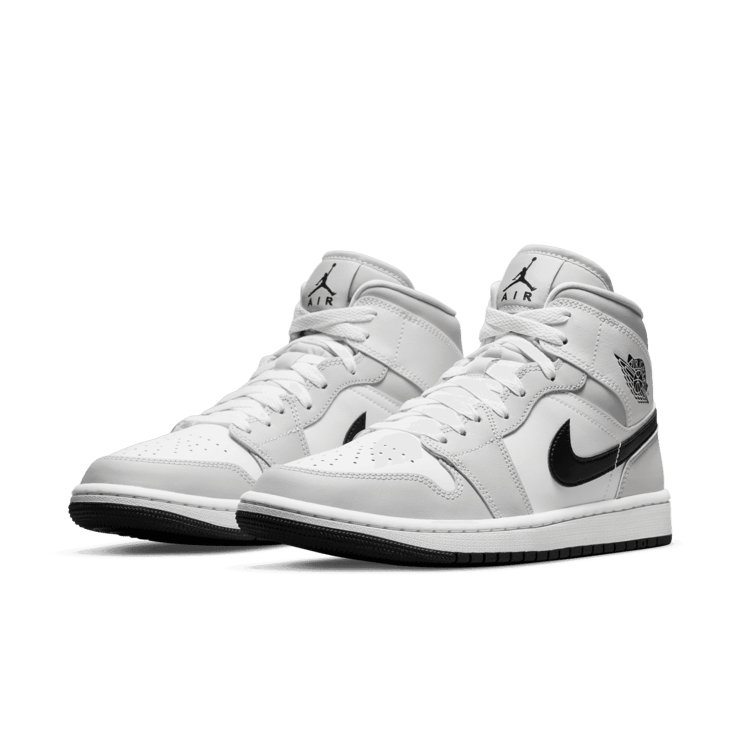 Jordan 1 Mid Light Smoke Grey (W) Angle 2