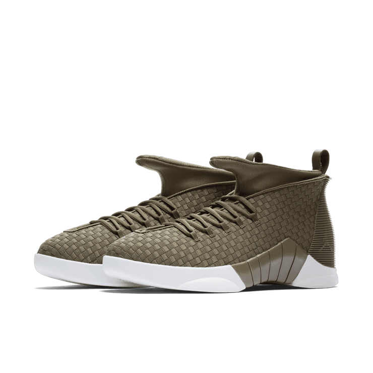 Air Jordan 15 Retro PSNY Woven Olive Angle 2