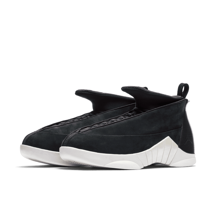 Air Jordan 15 Retro PSNY Black Suede Angle 2