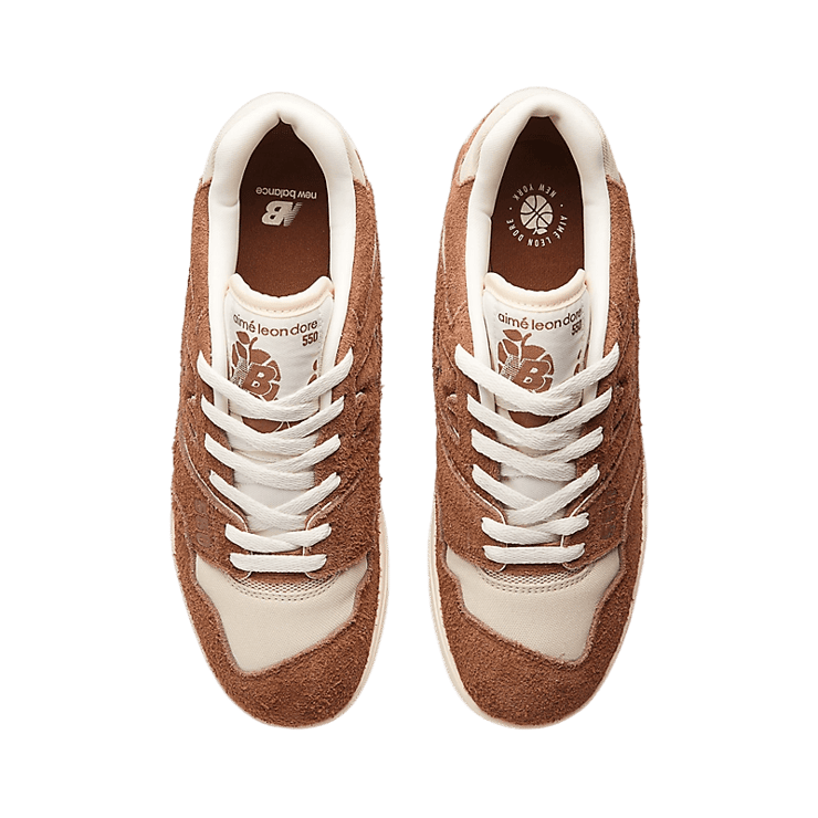 New Balance 550 Aime Leon Dore Brown Suede Angle 1