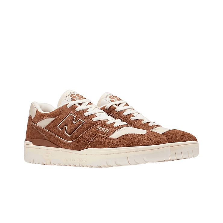 New Balance 550 Aime Leon Dore Brown Suede Angle 2
