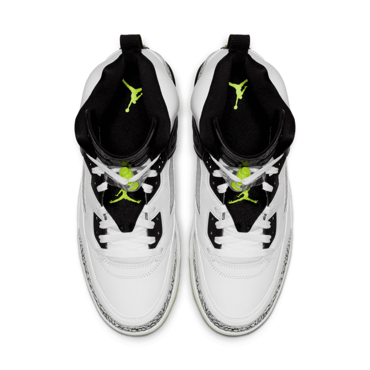 Air Jordan Spizike White Volt Black Angle 1