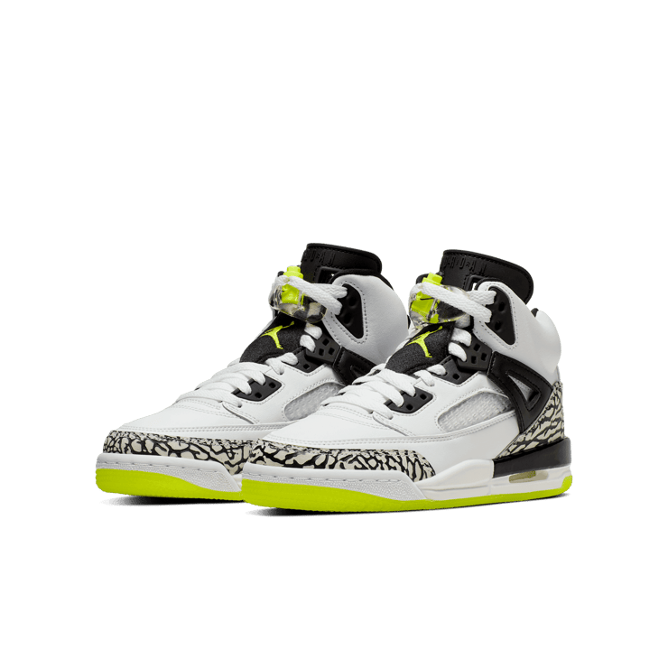 Air Jordan Spizike White Volt Black (GS) Angle 2