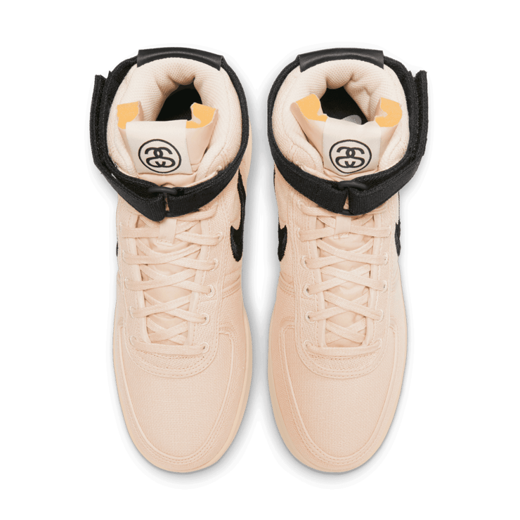 Nike Vandal High Stussy Fossil Angle 1