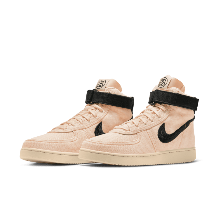 Nike Vandal High Stussy Fossil Angle 2