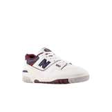 New Balance 550 White Burgundy Navy (GS) Angle 2