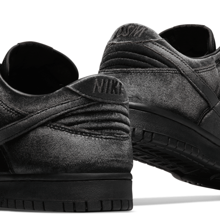 Nike Dunk Low Velvet Dover Street Market Black Angle 8