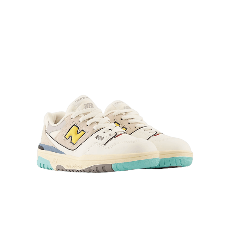 New Balance 550 Sea Salt Yellow (PS) Angle 2