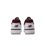 New Balance 550 White Navy NB Burgundy Angle 3