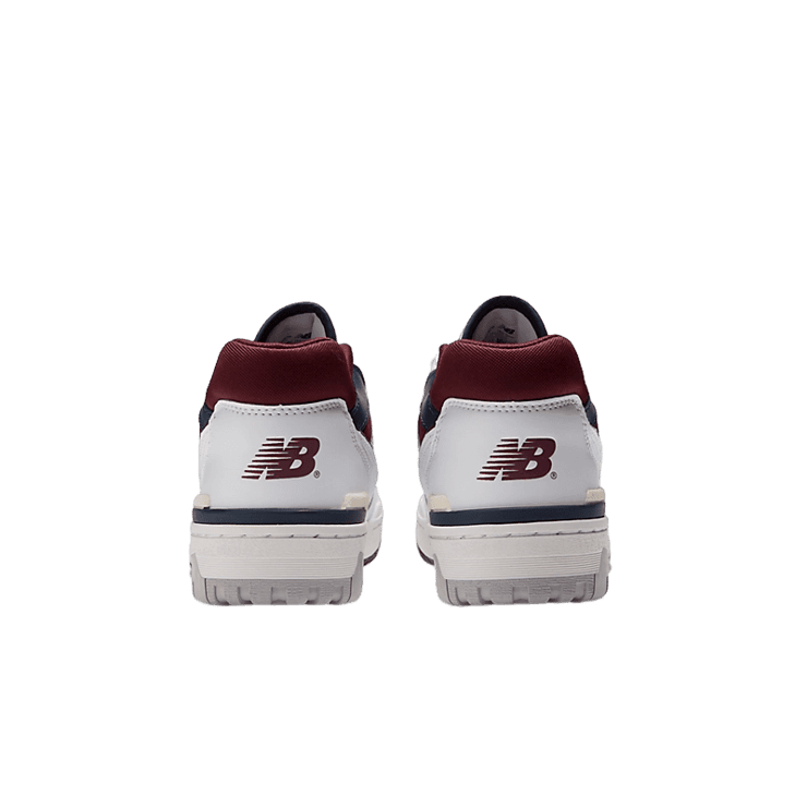 New Balance 550 White Navy NB Burgundy Angle 3