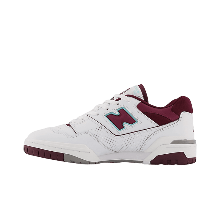 New Balance 550 Burgundy Cyan Angle 0