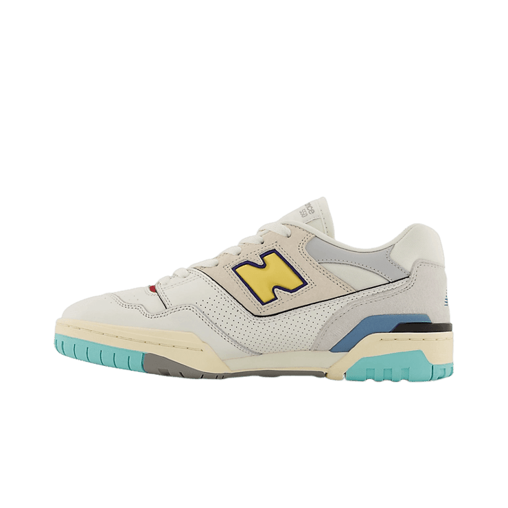 New Balance 550 Sea Salt Yellow Angle 0