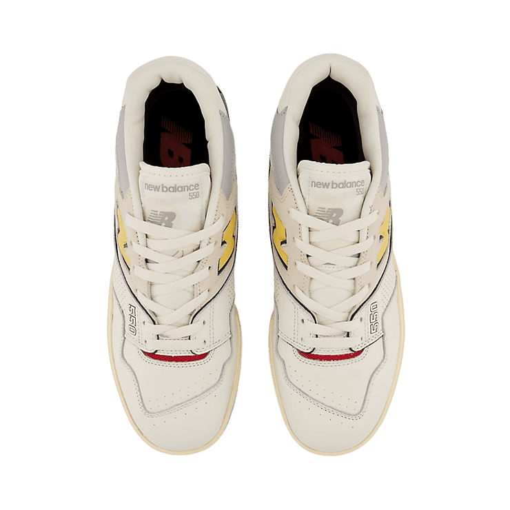 New Balance 550 Sea Salt Yellow Angle 1