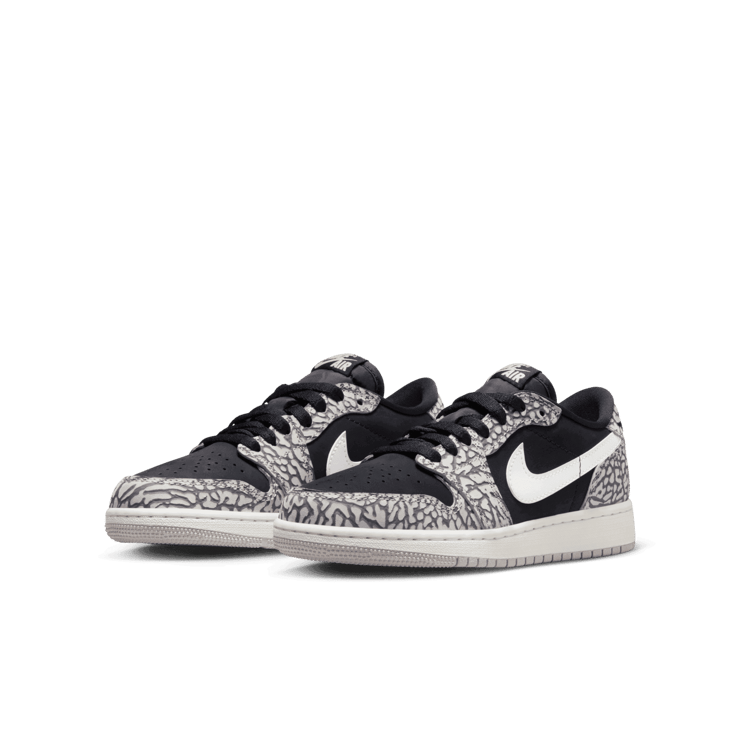 Air Jordan 1 Low OG Black Cement (GS) Angle 2