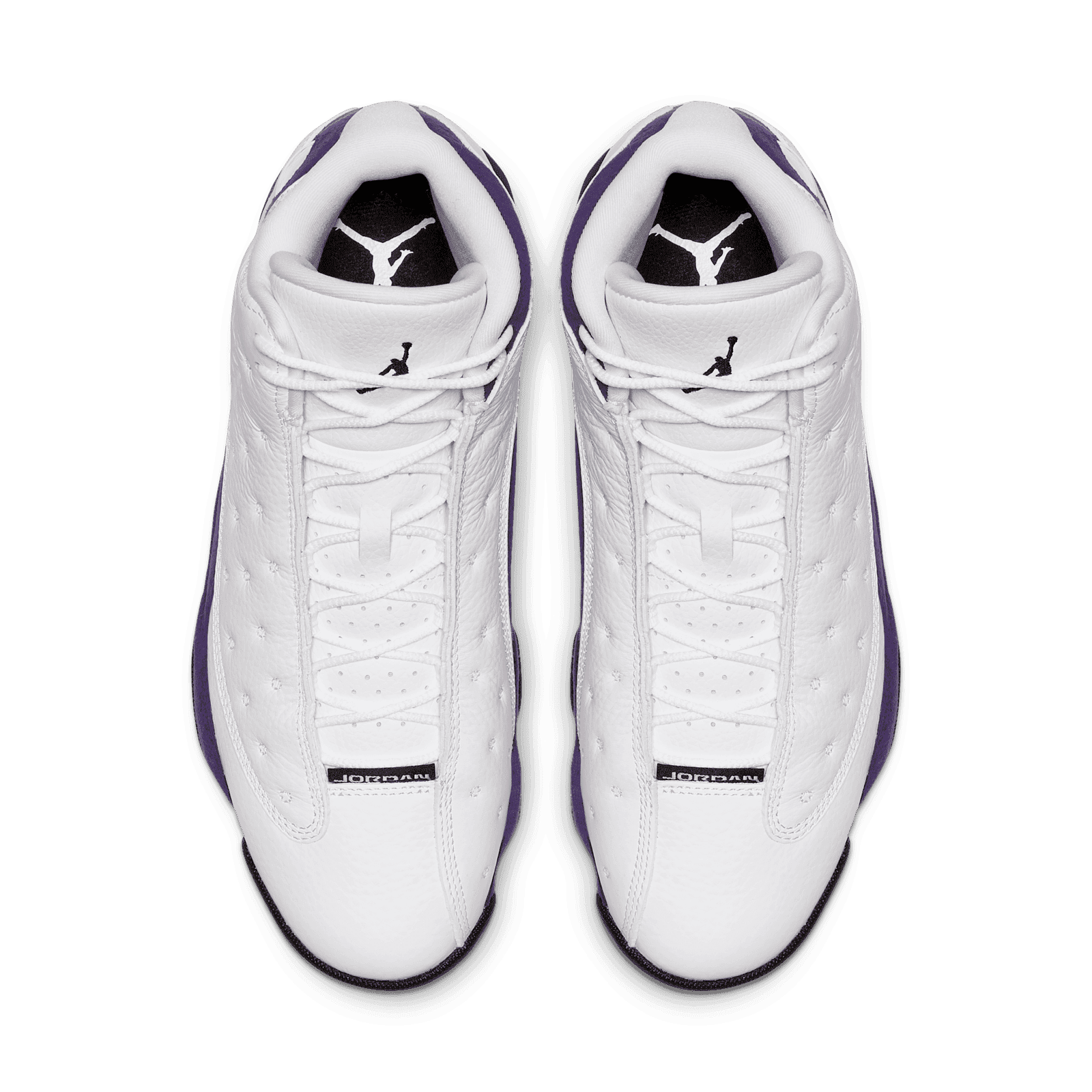 jordan retro 13 black white purple