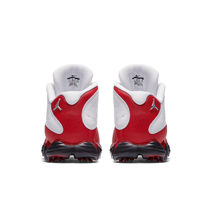 Air Jordan 13 Retro Golf Cleat White Red Angle 3