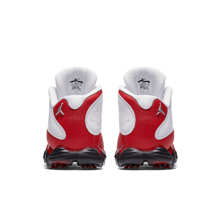 Air Jordan 13 Retro Golf Cleat White Red Angle 3