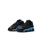 Air Jordan 13 Retro Black University Blue (PS) Angle 2