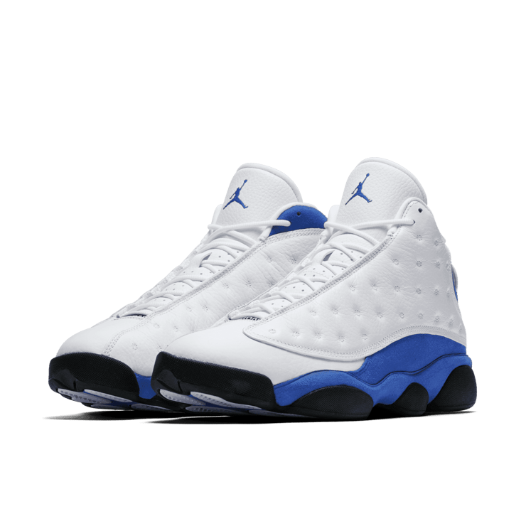 Air Jordan 13 Retro White Hyper Royal Black Angle 2