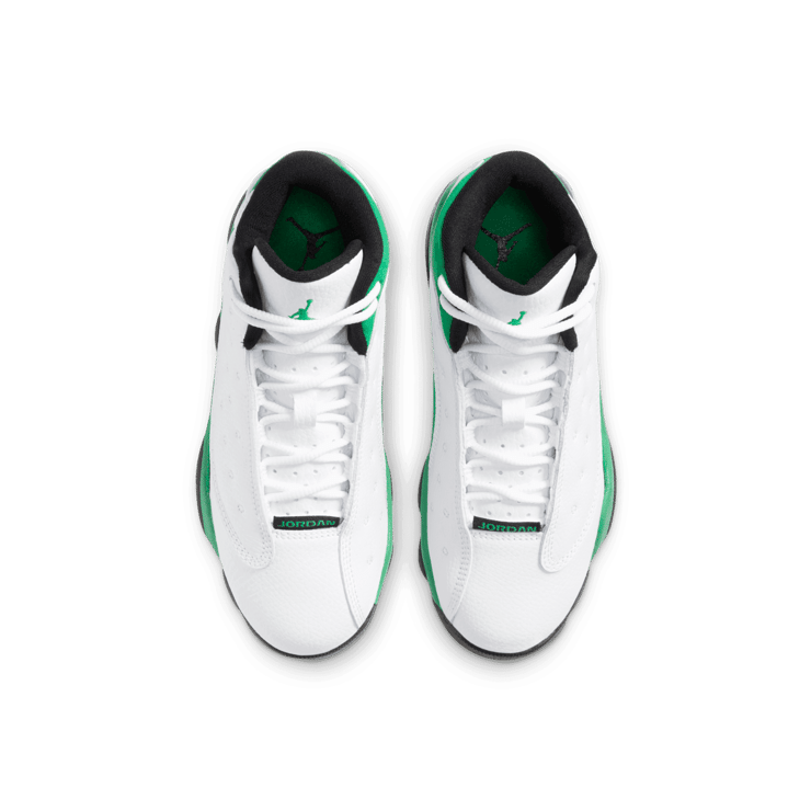 Air Jordan 13 Retro White Lucky Green (PS) Angle 1