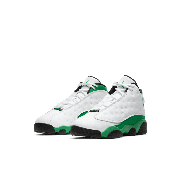 Air Jordan 13 Retro White Lucky Green (PS) Angle 2