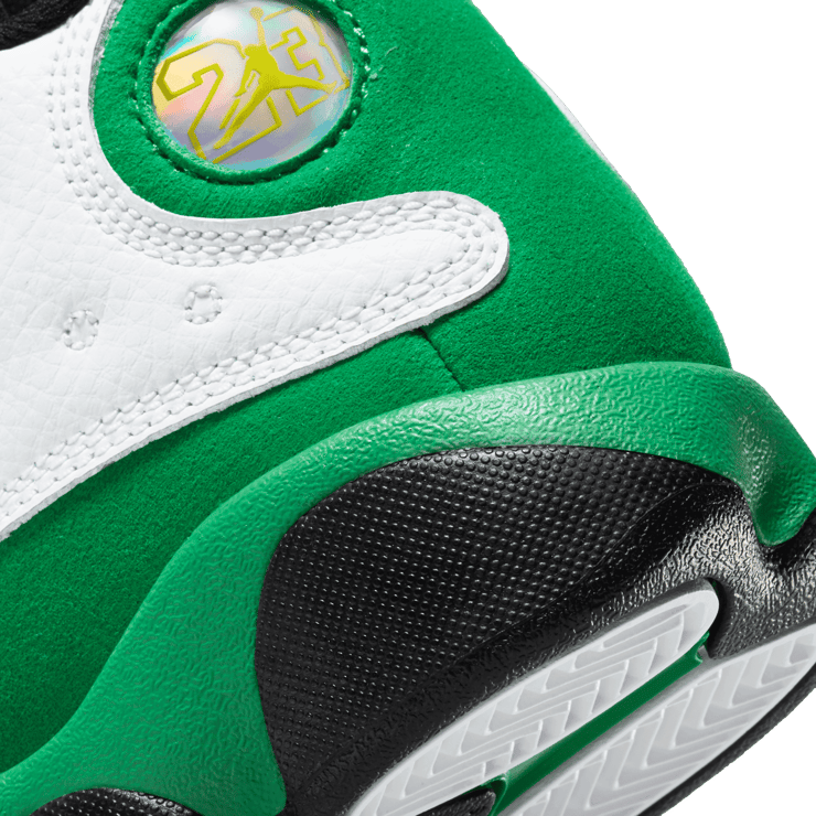 Air Jordan 13 Retro White Lucky Green (PS) Angle 5