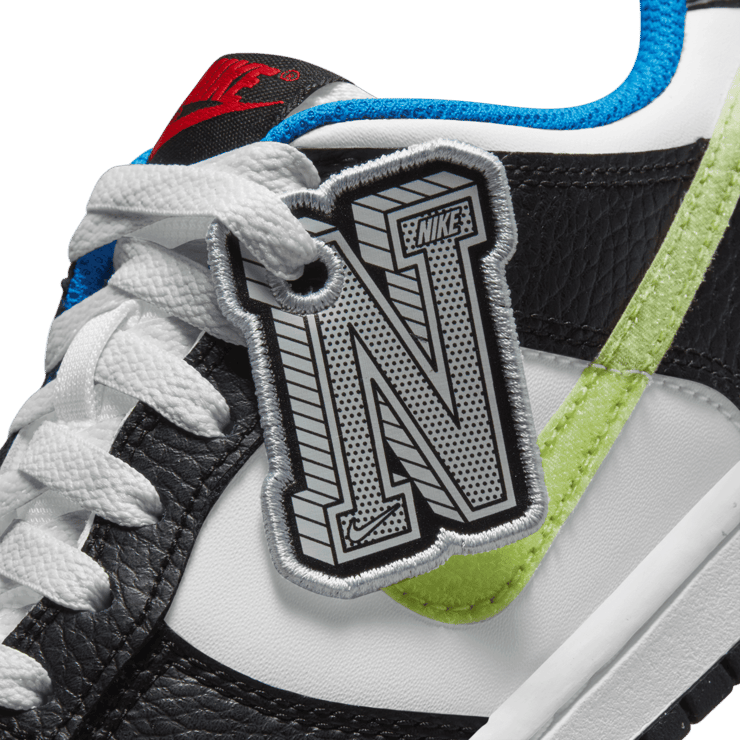 Nike Dunk Low Signal Blue Lemon Twist (GS) Angle 6