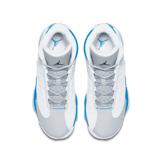 Air Jordan 13 Retro White Italy Blue (GS) Angle 1