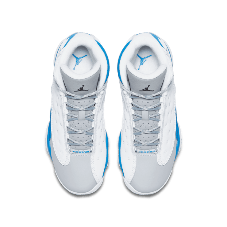 Air Jordan 13 Retro White Italy Blue (GS) Angle 1