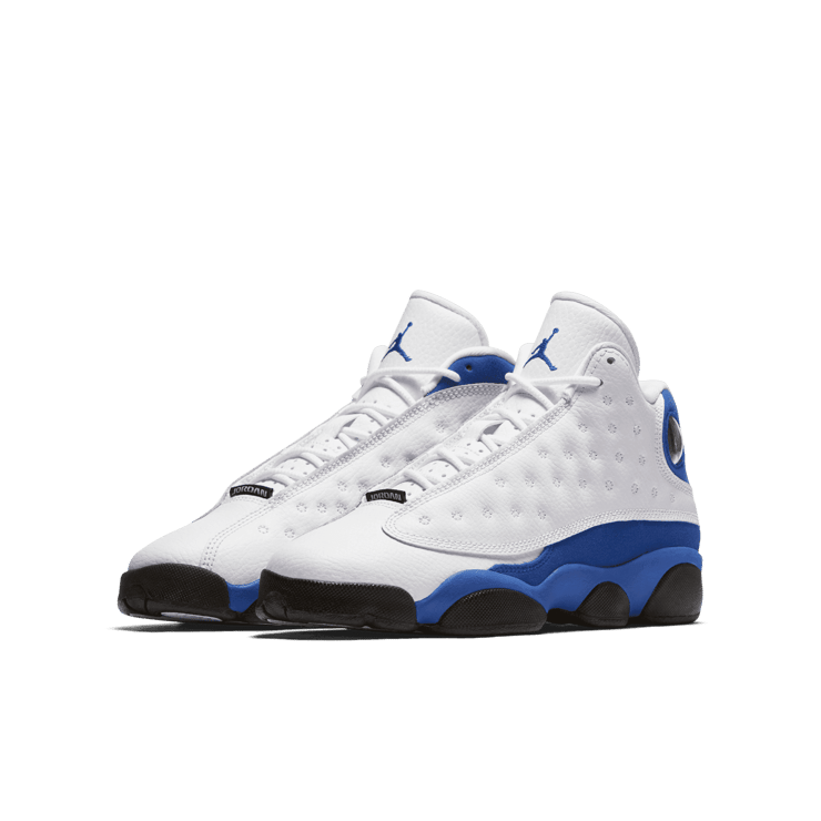 Air Jordan 13 Retro White Hyper Royal Black (GS) Angle 2