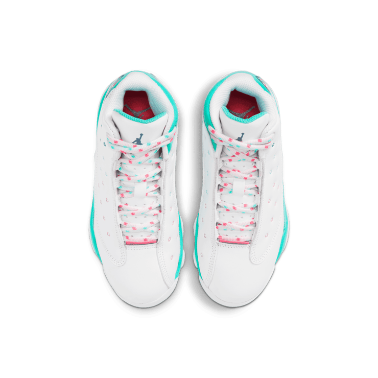 Air Jordan 13 Retro White Soar Green Pink PS 439669 100