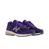 New Balance 990v4 Made In USA By Teddy Santis Purple Suede Angle 2
