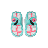 Air Jordan 13 Retro White Soar Green Pink (TD) Angle 0
