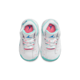Air Jordan 13 Retro White Soar Green Pink (TD) Angle 1
