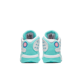 Air Jordan 13 Retro White Soar Green Pink (TD) Angle 3